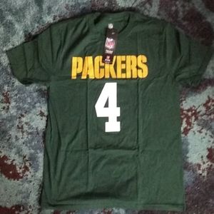 NFL Kids Packers Favre T Shirt LG NWT